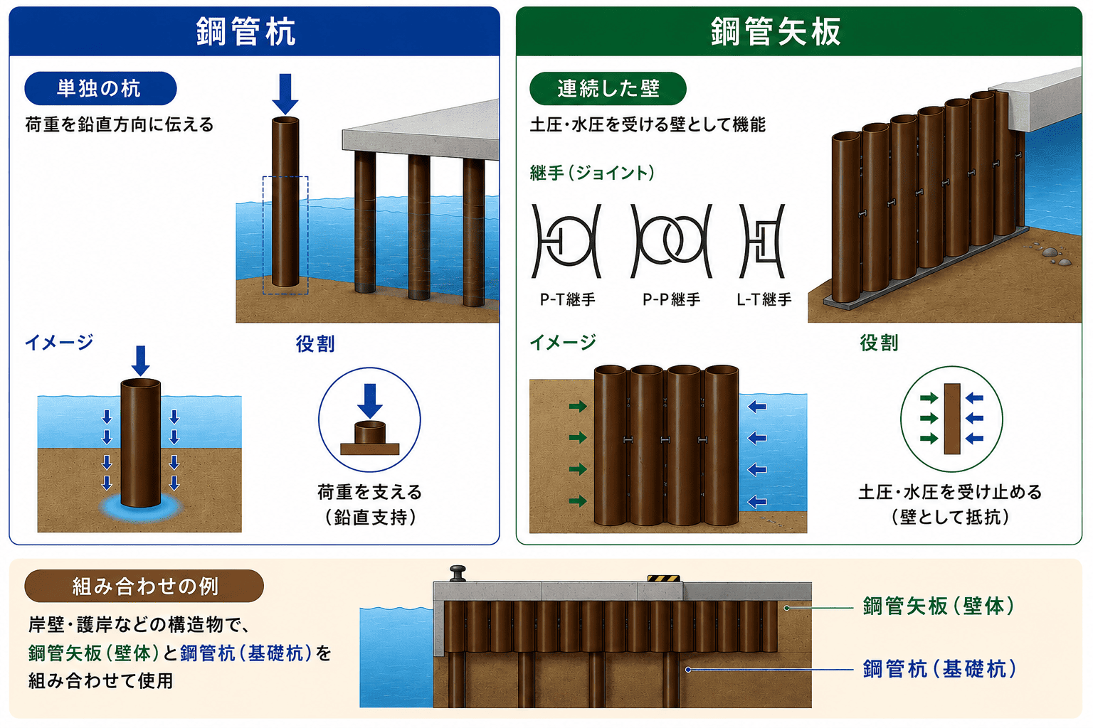 鋼管矢板との比較