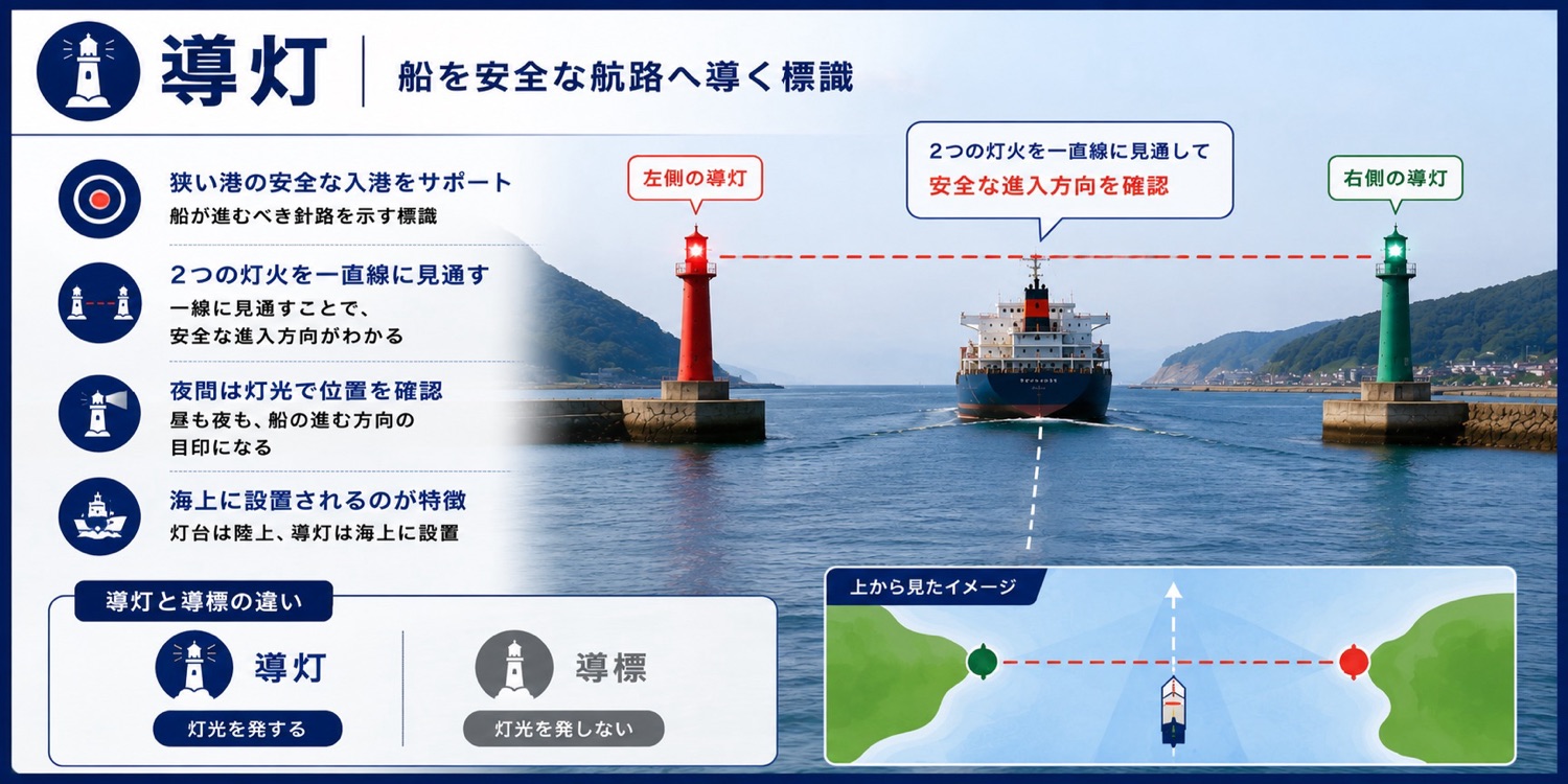 導灯｜船を安全な航路へ導く標識