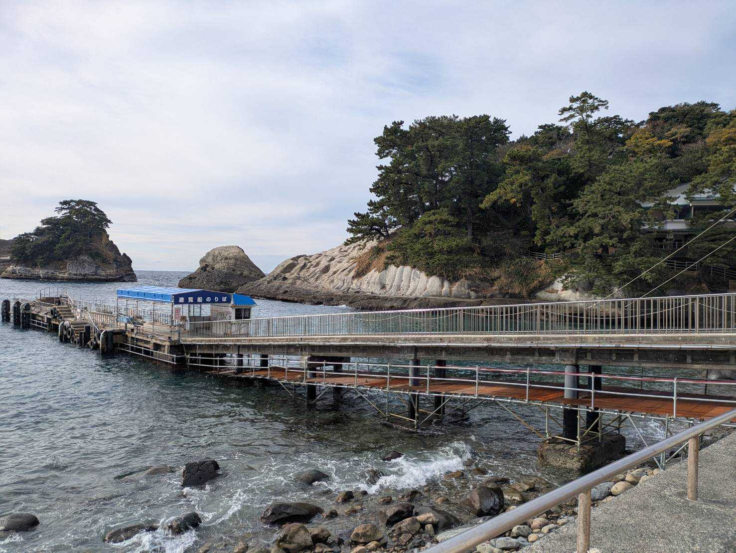堂ヶ島マリン遊覧船、クルーズ船乗り場(2024年 静岡県)